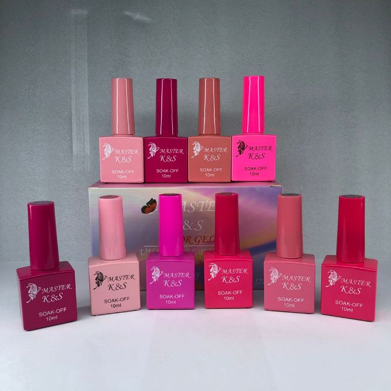 Kit Esmaltes K&S 10ml tons rosa