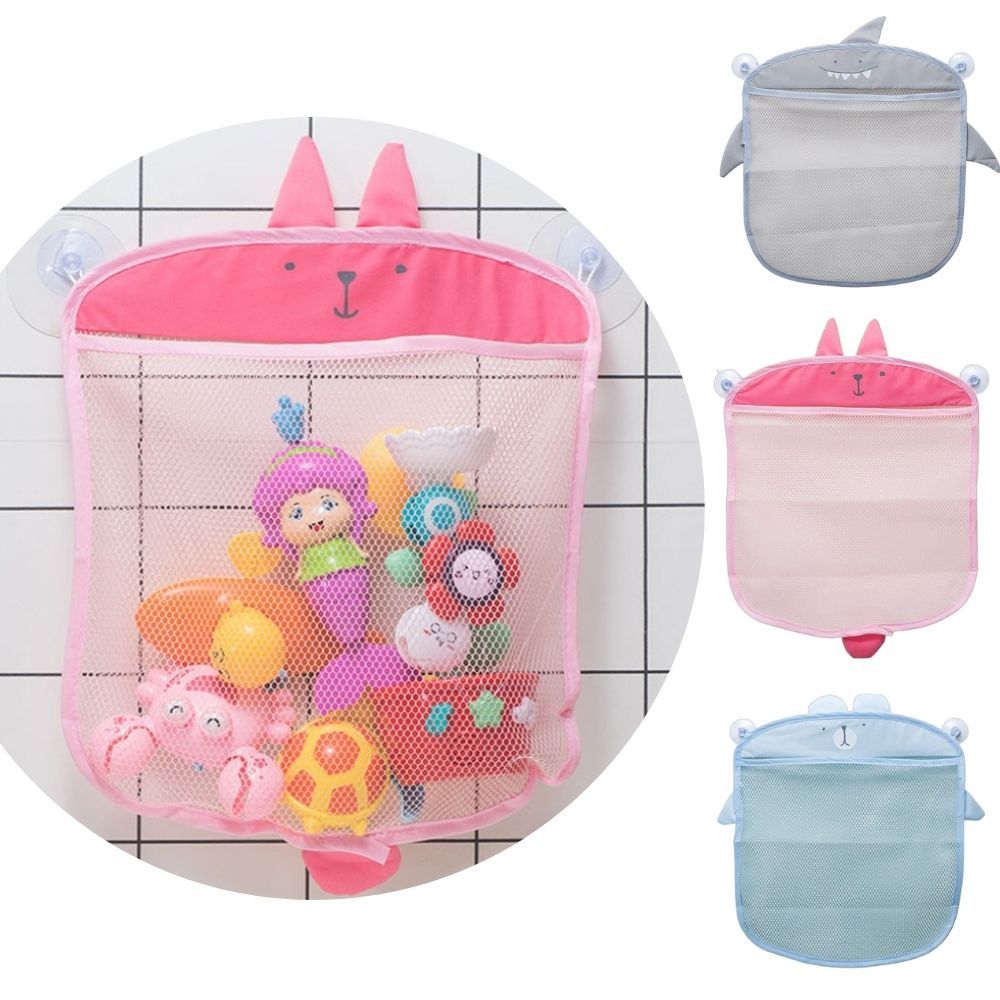 Organizador de brinquedos saco organizador de banho para escorrer água de brinquedos de tecido