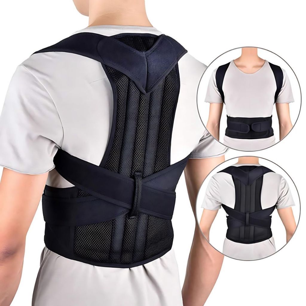 Colete Corretor De Postura Ortopédico (900002/600903) Coluna Lombar Unissex Dor nas Costas Feminino Masculino