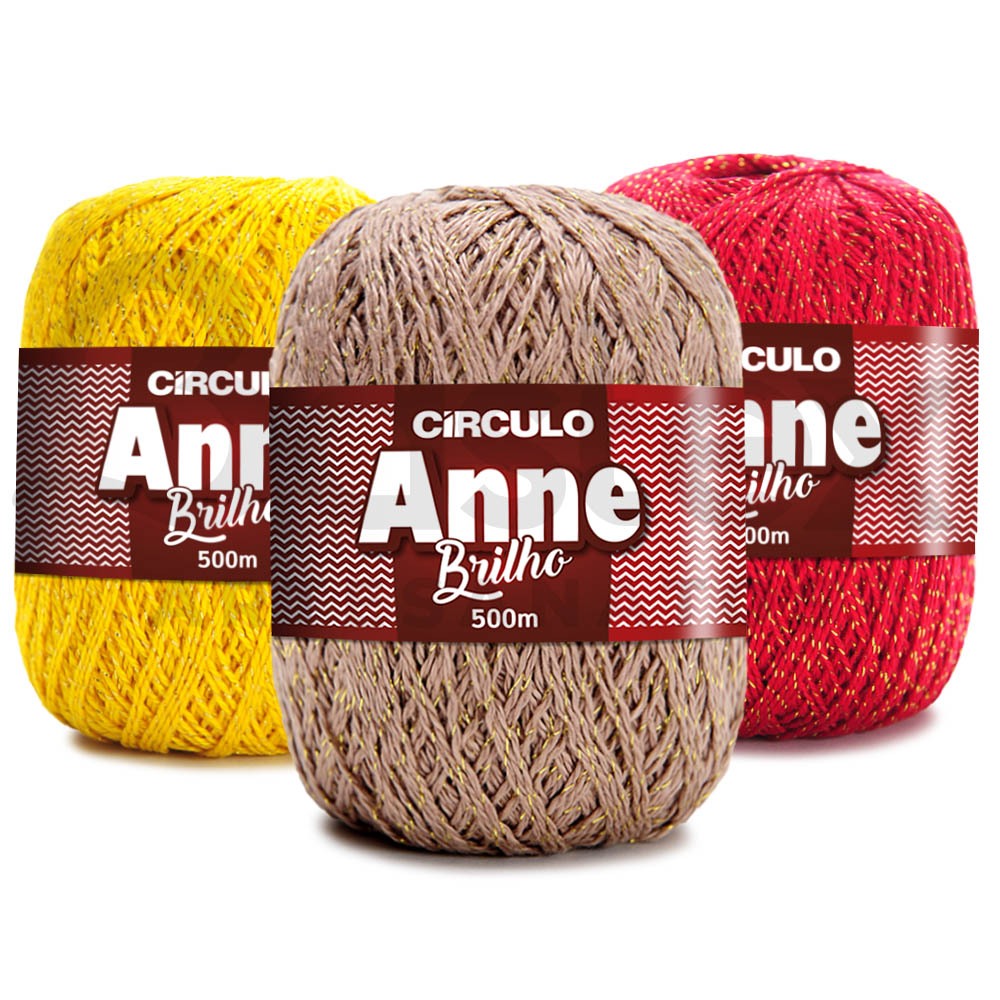 Linha Fio Anne 500 Brilho Círculo 147g em Oferta na Shopee