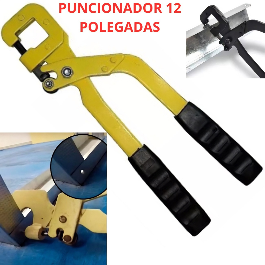 Alicate Puncionador Drywall Prendedor Perfil 12" Polegadas Cabo Anatômico