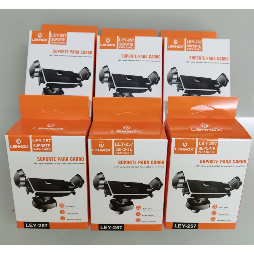 kit 6 SUPORTE VEICULAR PARA SAÍDA DE AR - LEHMOX - LEY-257/ley-1675/ley-221