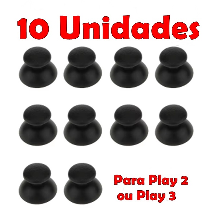 10 Caps Botão Analógico Direcional Controle Playstation 3 e Playstation 2 em Oferta na Shopee