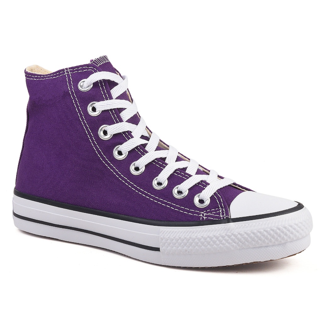 Tênis Old Star Cano Alto All Médio Unissex Promoção Roxo Violeta