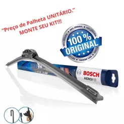Palheta Limpador de Para-brisa Bosch Aerofit Original Gancho - Carro e Caminhonete com Silicone