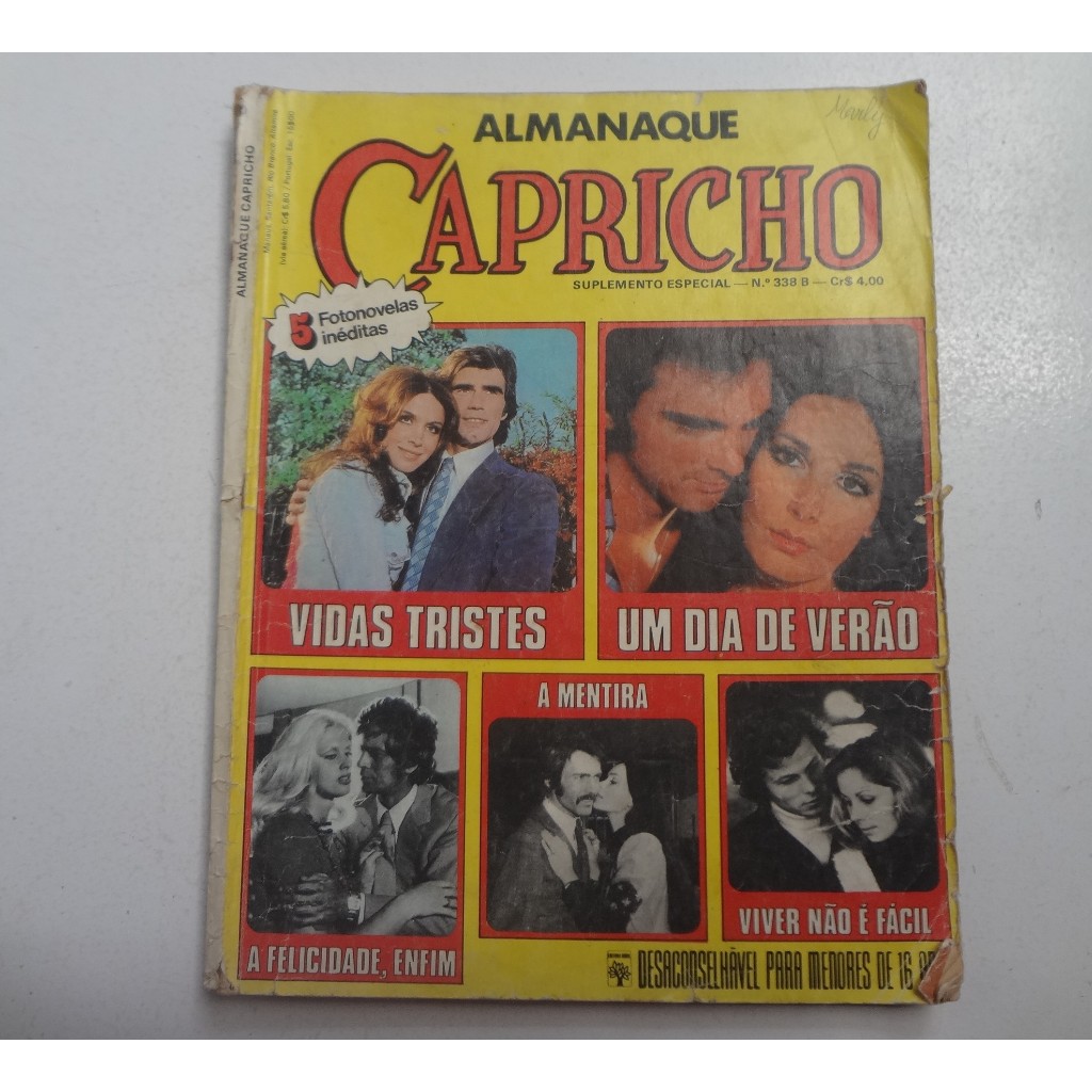 Revista Almanque Capricho Suplemento Especial No 338 B