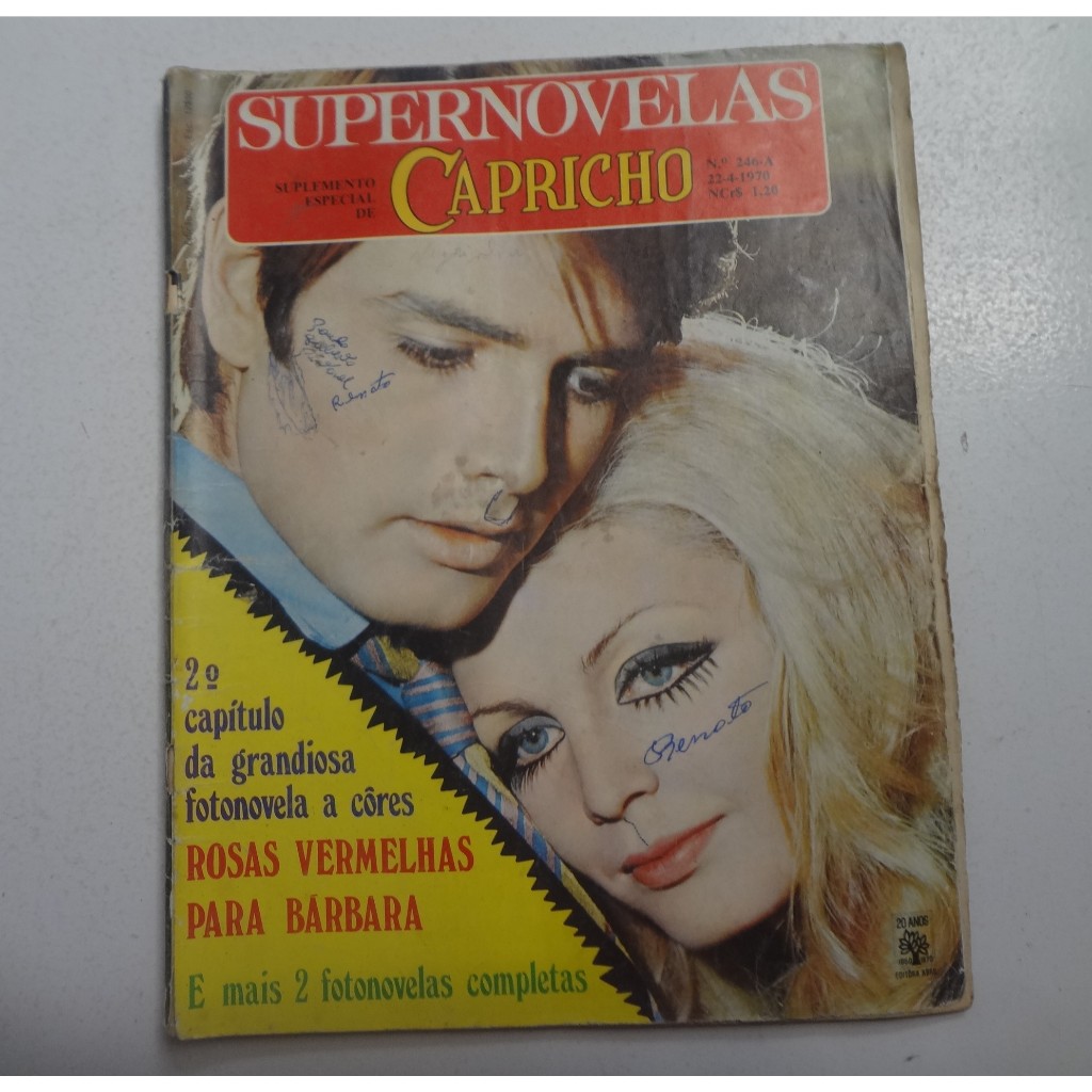 Revista Supernovelas Capricho No 246 A Ano 1970