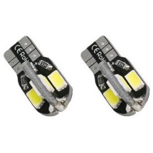 Par Lampada T10 Pingao Meia Luz CANBUS Redecan Não Acusa Erro No Painel LED Branco