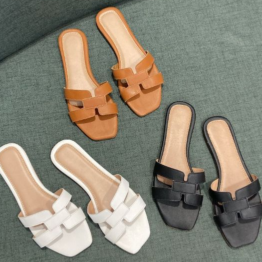 Sandalia Feminina Rasteira Moda luxo Rasteirinha Feminina Super Macia Leve Confortável Lan...