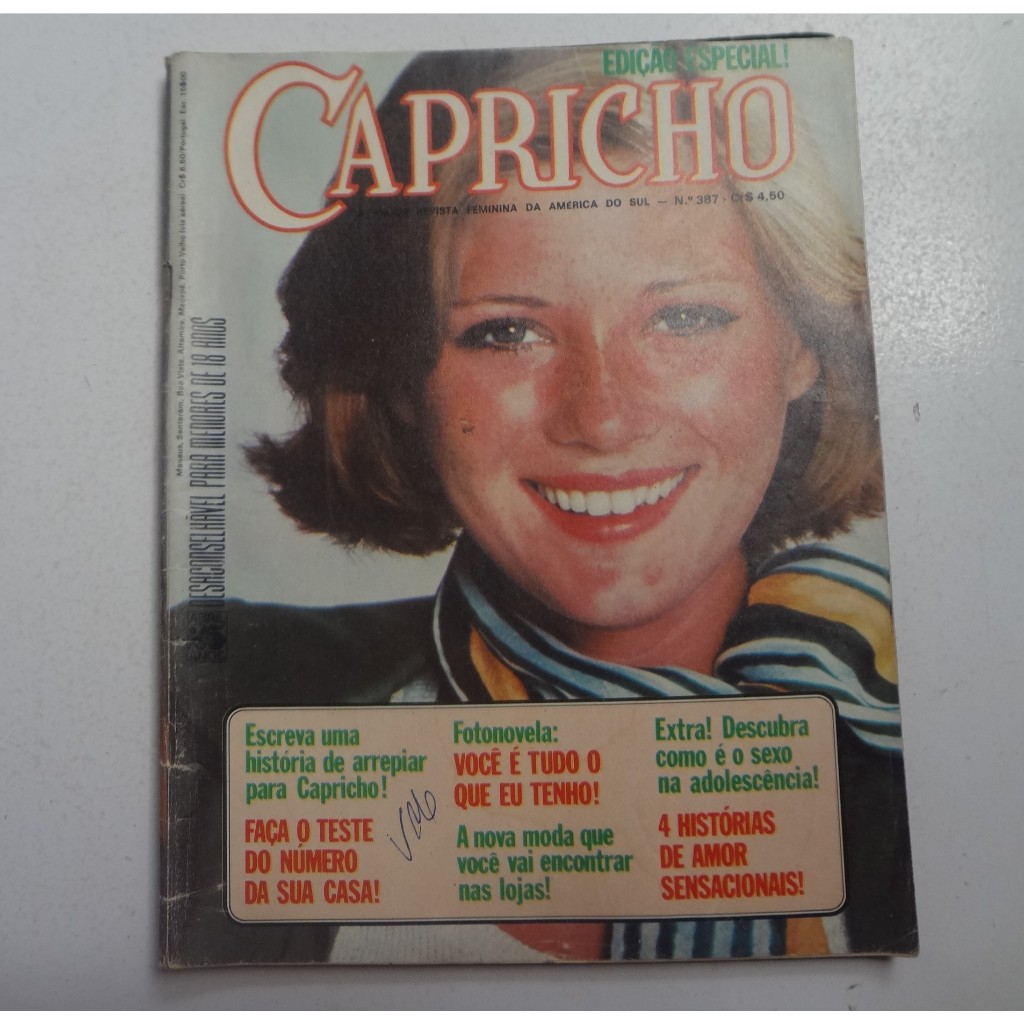Revista Capricho Edição Especial No 387 Ano 1975