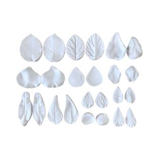 Molde De Silicone Pétalas/folhas 3d Lote Biscuit Confeitaria em Oferta na Shopee