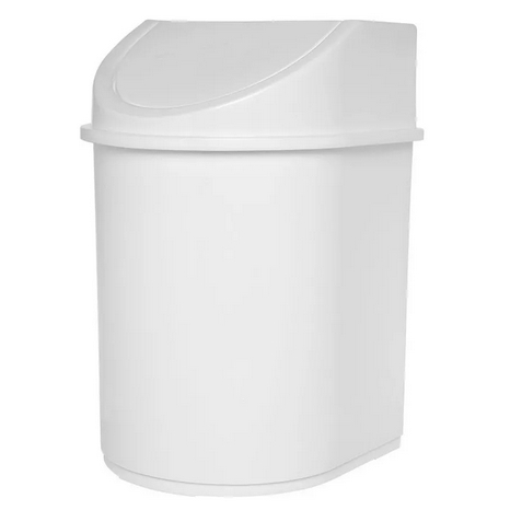 Lixeira Basculante Branca 12 litros Eco Nature Multiuso escritório cozinha empresa banheiro chão em Oferta na Shopee