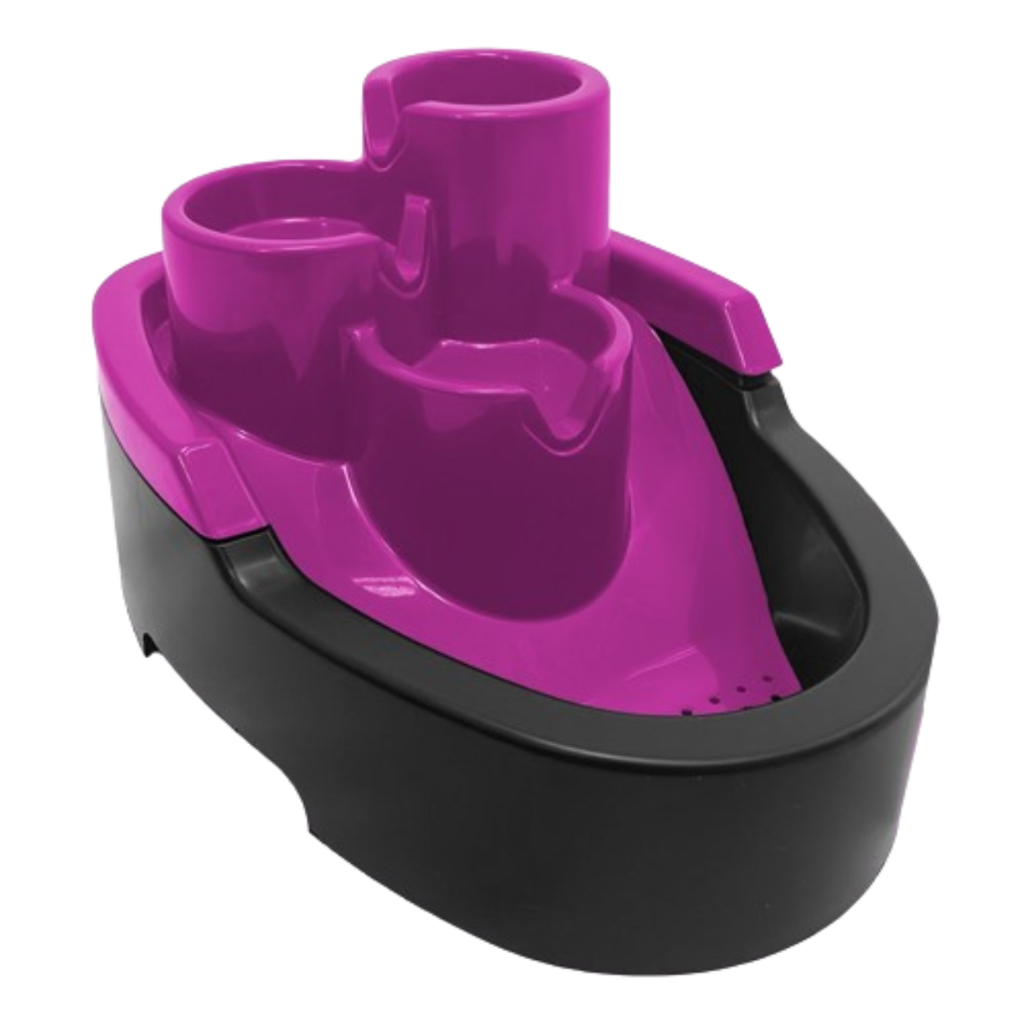 Fonte para Cachorro e Gatos Bebedouro Rosa Cascata Automático Bivolt com Filtro Unidade