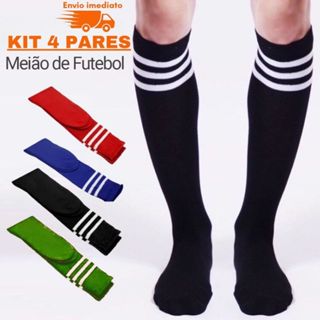 4 Pares ou 1 Par Meião De Futebol Adulto Cano Alto Esporte Treino em Oferta na Shopee
