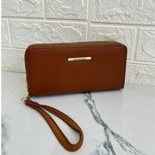 Carteira Feminina em 2 Zíper Bordada em Oferta na Shopee