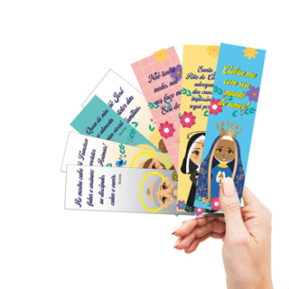 Marca páginas, Santos, fé, igreja, biblico, primeira comunhão variados em Oferta na Shopee