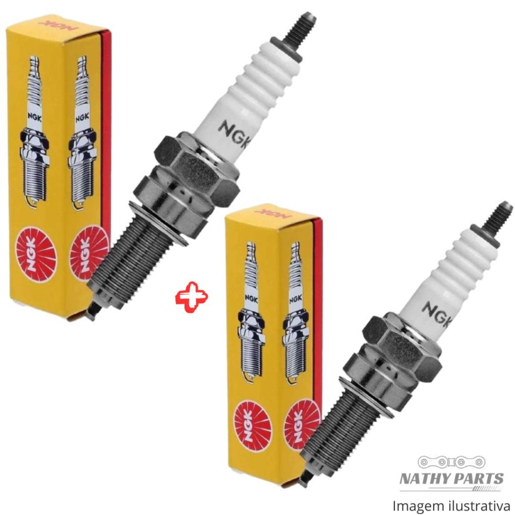 Kit Vela Ignicao CB 500F CB500X CBR500R XL 700V TRANSALP Kit 2 velas ignicao Ngk CPR8EA9