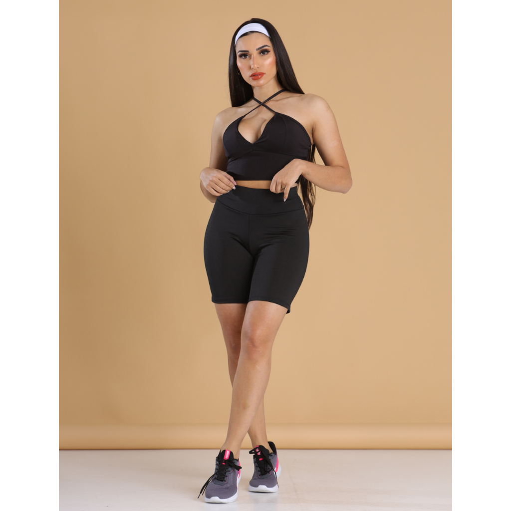 Bermuda Legging Suplex Uso Dia a Dia e Academia Cintura Alta Não Fica Transparente