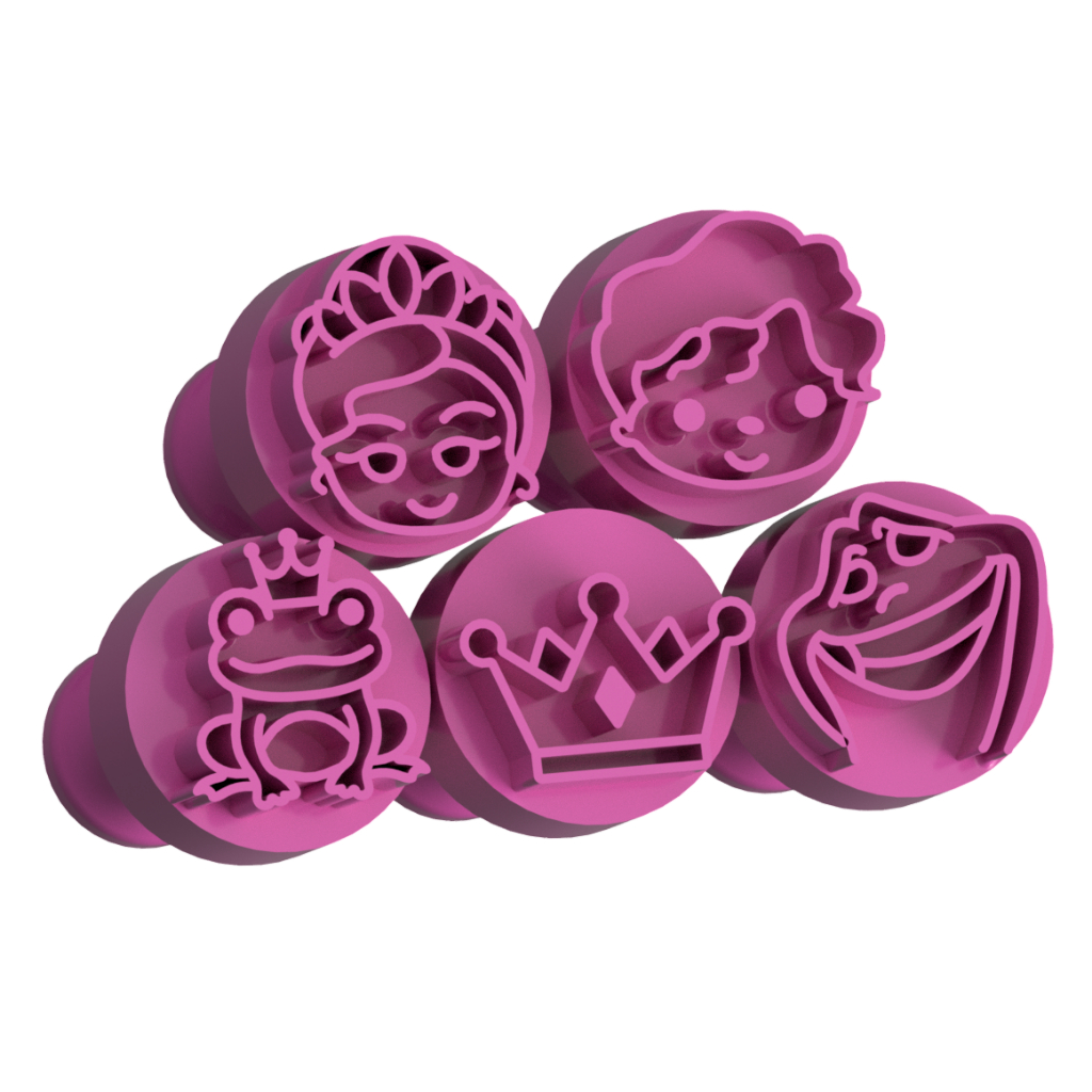 Carimbos para Doces Brigadeiro - A Princesinha e o Sapo em Oferta na Shopee