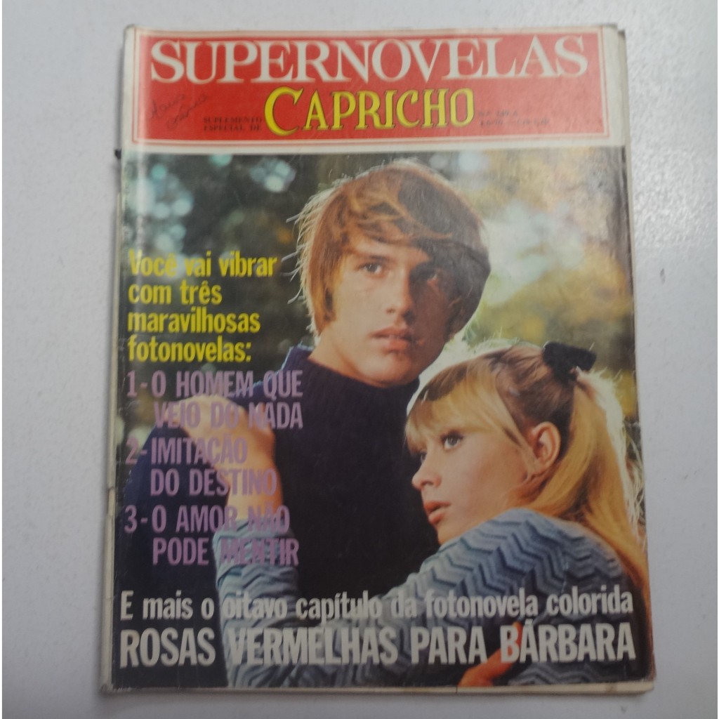 Revista Supernovelas Capricho No 249 A 1970