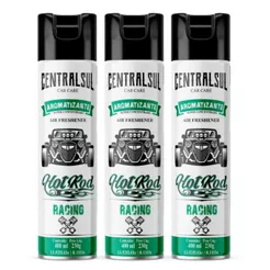 3 Aromatizante Automotivo Hot Rod Racing Centralsul 400ml