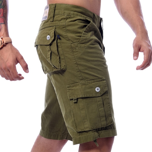 Bermuda Masculino Cargo Verde Lisa Premium Super Barata -  Icari