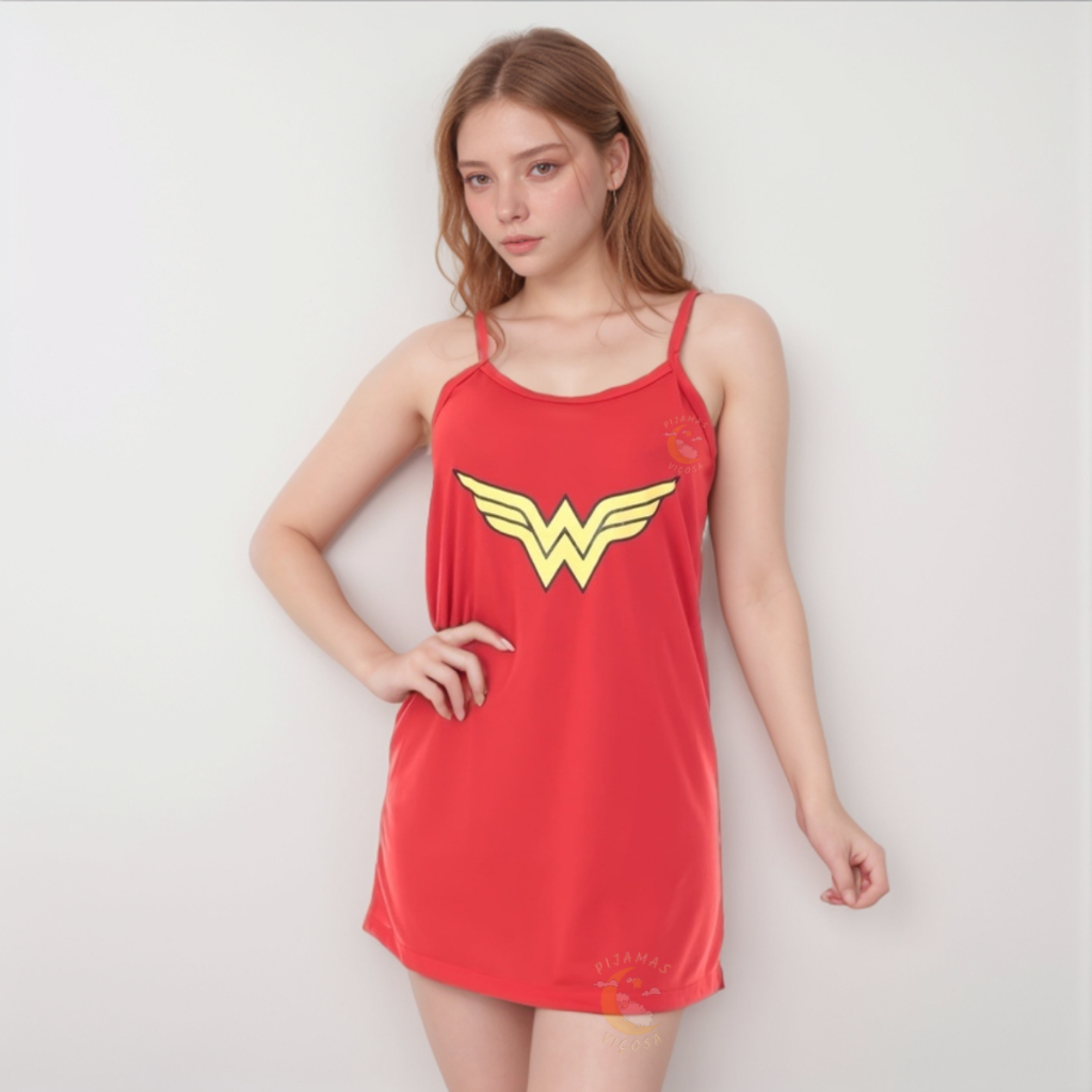 Camisola Alcinha De Verão Camisão Feminino Adulto de Dormir em Oferta na Shopee