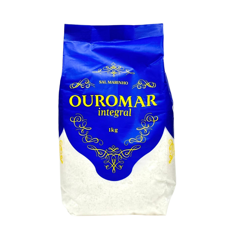 Sal Marinho Integral 1Kg - Ouromar em Oferta na Shopee