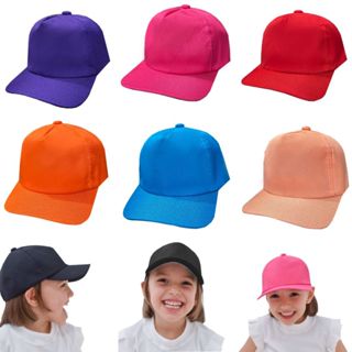 Boné Infantil Menino Liso 1-10 Anos Com Mais de 12 Cores Unissex Customizar E Personalizar Chapéu Masculino E Feminino em Oferta na Shopee