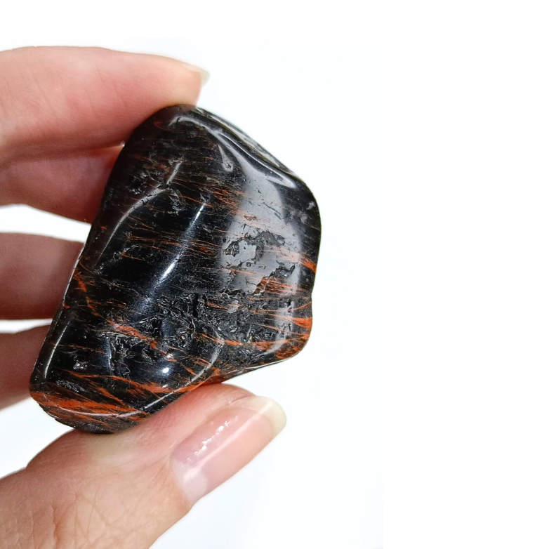 Turmalina Preta Pedra Natural Rolada Cristal