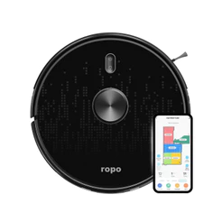 Robô Aspirador Ropo Smart Laser, potência e eficiência, aspira e passa pano, com conectividade.