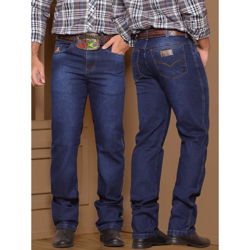 Calça Jeans Masculina Country Tradicional Premium em Oferta na Shopee
