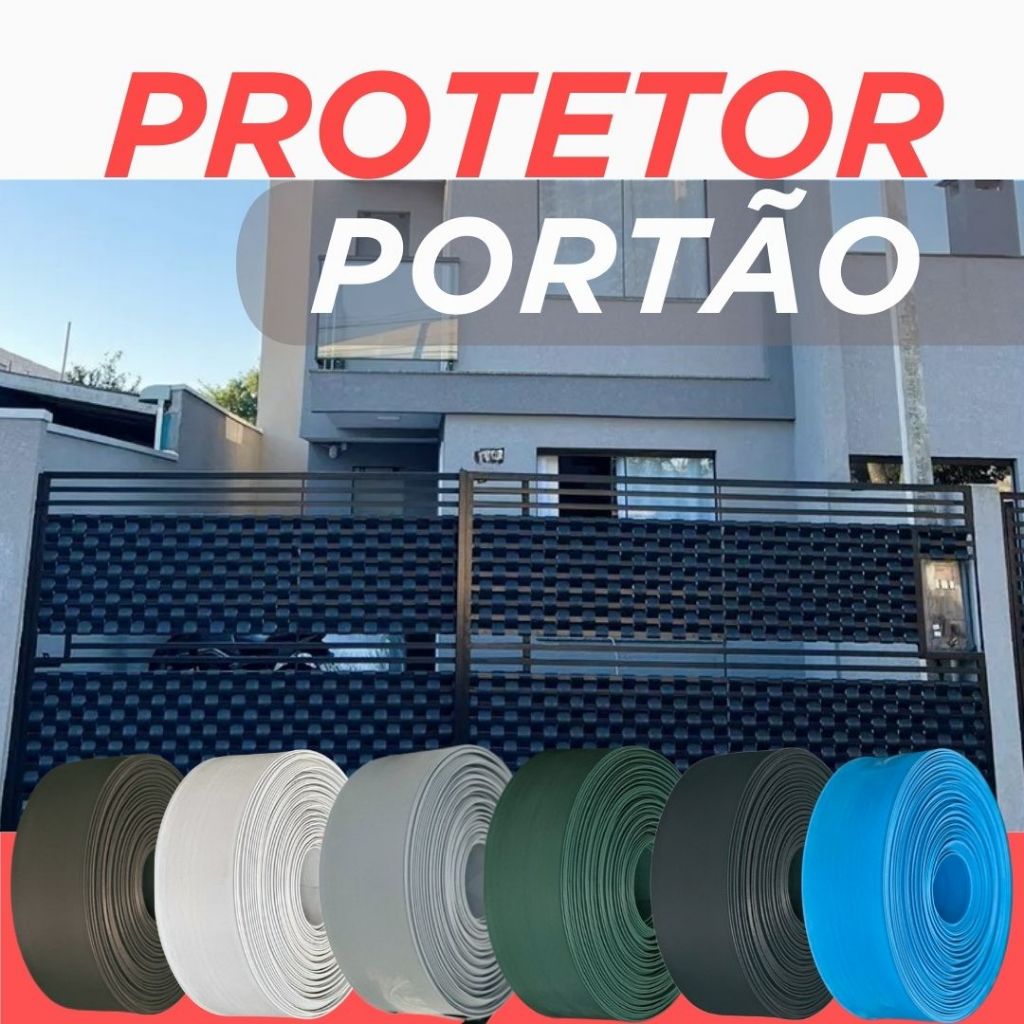Protetor de Portão 50 METROS (10 cm de altura) Varias Cores em Oferta na Shopee