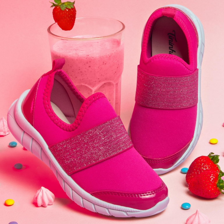 Tênis Infantil Menina Tininha Juvenil Calce Fácil Jogging Escolar 28 ao 34 em Oferta na Shopee