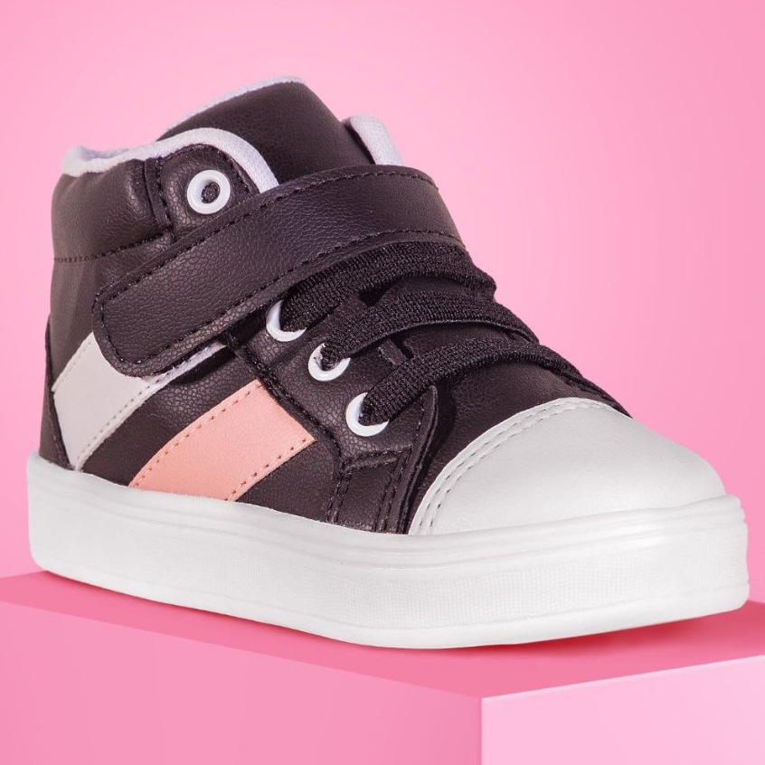 Tênis Feminino Infantil Menina Cano Alto Botinha Tininha Escolar Confortável