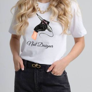 T-Shirt Camiseta Feminina Nail Designer- Vários Modelos em Oferta na Shopee