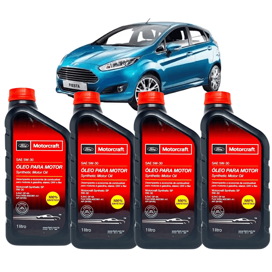 Kit Troca Óleo Motorcraft 5w30 Ford KA New Fiesta Focus 1.0 1.5 1.6 16v + Etiqueta Revisão Ford em Oferta na Shopee