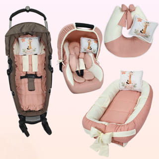 Kit 11 Peças - Ninho Redutor, Almofada de Amamentar, Capa de Bb Conforto, Capota , Protetor de Cinto, Capa de Carrinho em Oferta na Shopee