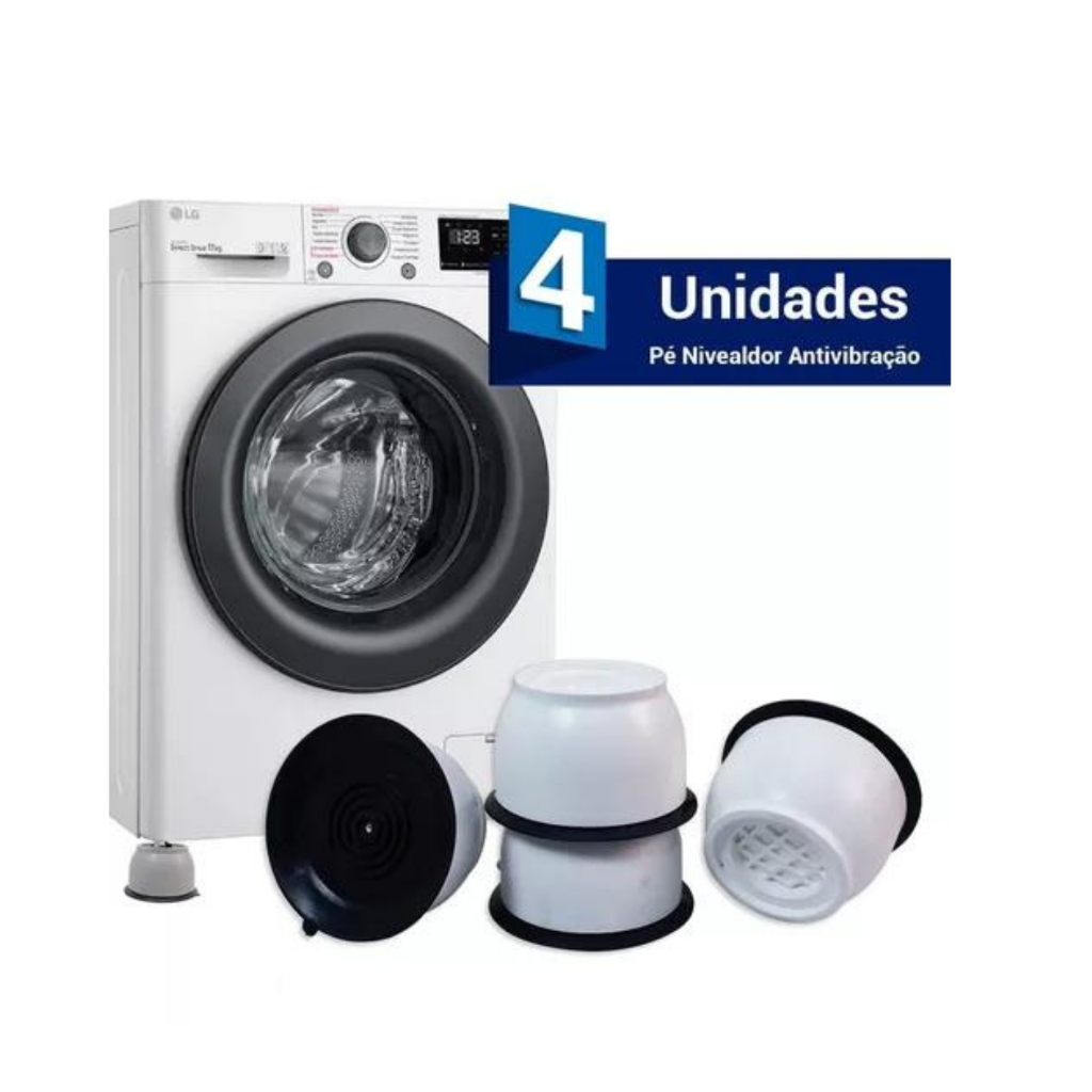 Pé Máquina Lavar Almofada Anti Vibração Suporte