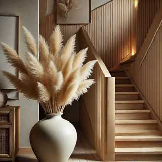 Plumas Capim dos Pampas grande com alongador de 70cm