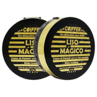 Creme de Pentear Liso Mágico Coiffer 150g Efeito Imediato em Oferta na Shopee