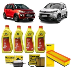 Kit Troca de Oleo 5W30 Sintético e Filtros - Citroen Aircross C3 C4 Cactus 1.6 16V
