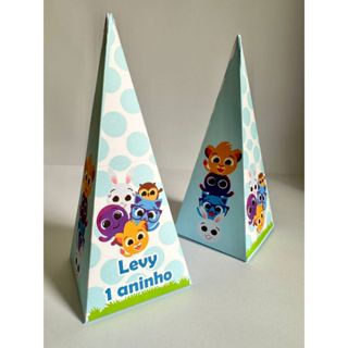 10 pirâmide Bolofofos ou qualquer tema - envio rápido- decoração de festa em Oferta na Shopee