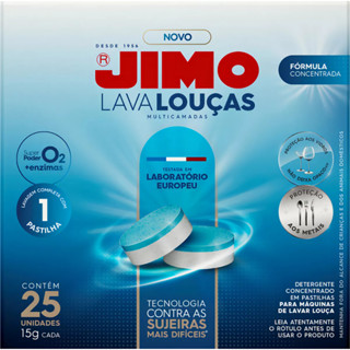 Pastilha Lava Louça Jimo Caixa C/25 Unidades Sem Fosfato em Oferta na Shopee