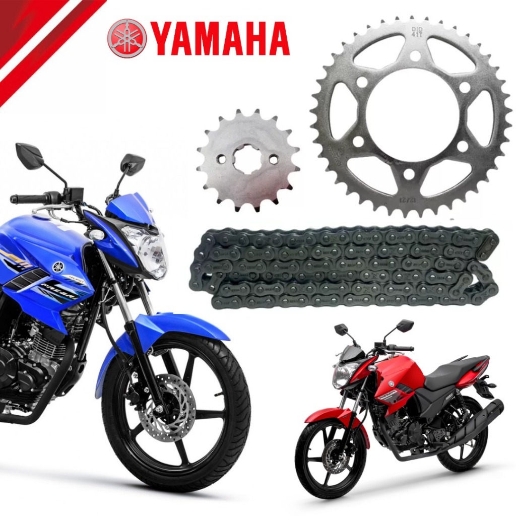 Kit Transmissão / Relação Fazer 150 Factor 150 Factor 125i Mod. Original em Oferta na Shopee