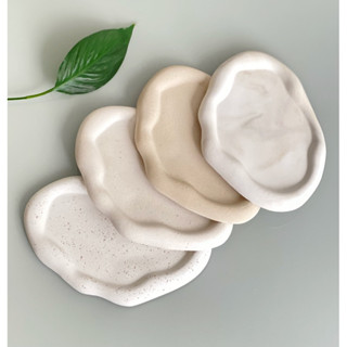 Bandeja orgânica decorativa em cimento artesanal impermeável. em Oferta na Shopee