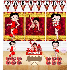 Kit só um bolinho Kit festa em casa BETTY BOOP Kit personalizado para aniversário ou mesversário tema