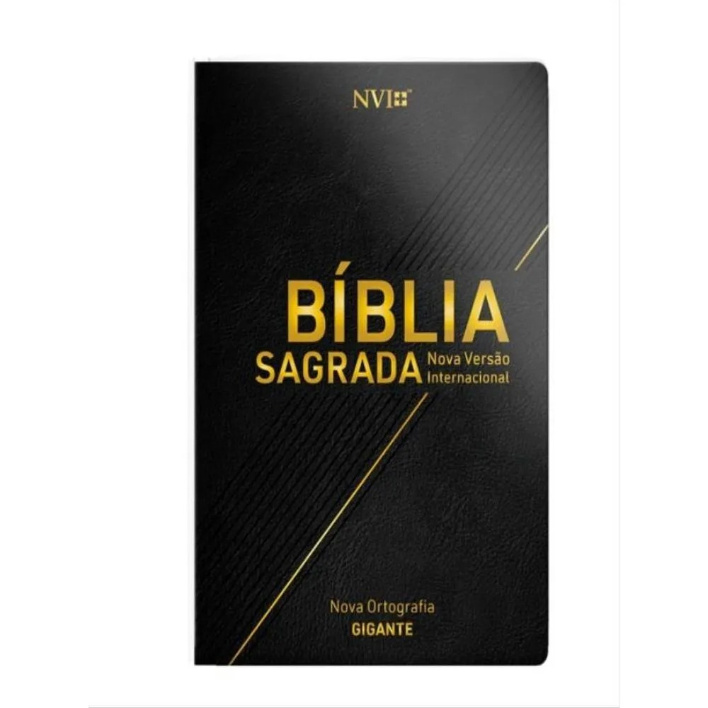 Bíblia Sagrada NVI | Letra Gigante | Luxo Preta - Books & Magazines