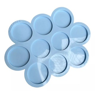 Molde Silicone Redondo 5cm M122 Resina Pingente Chaveiro 10cav. em Oferta na Shopee