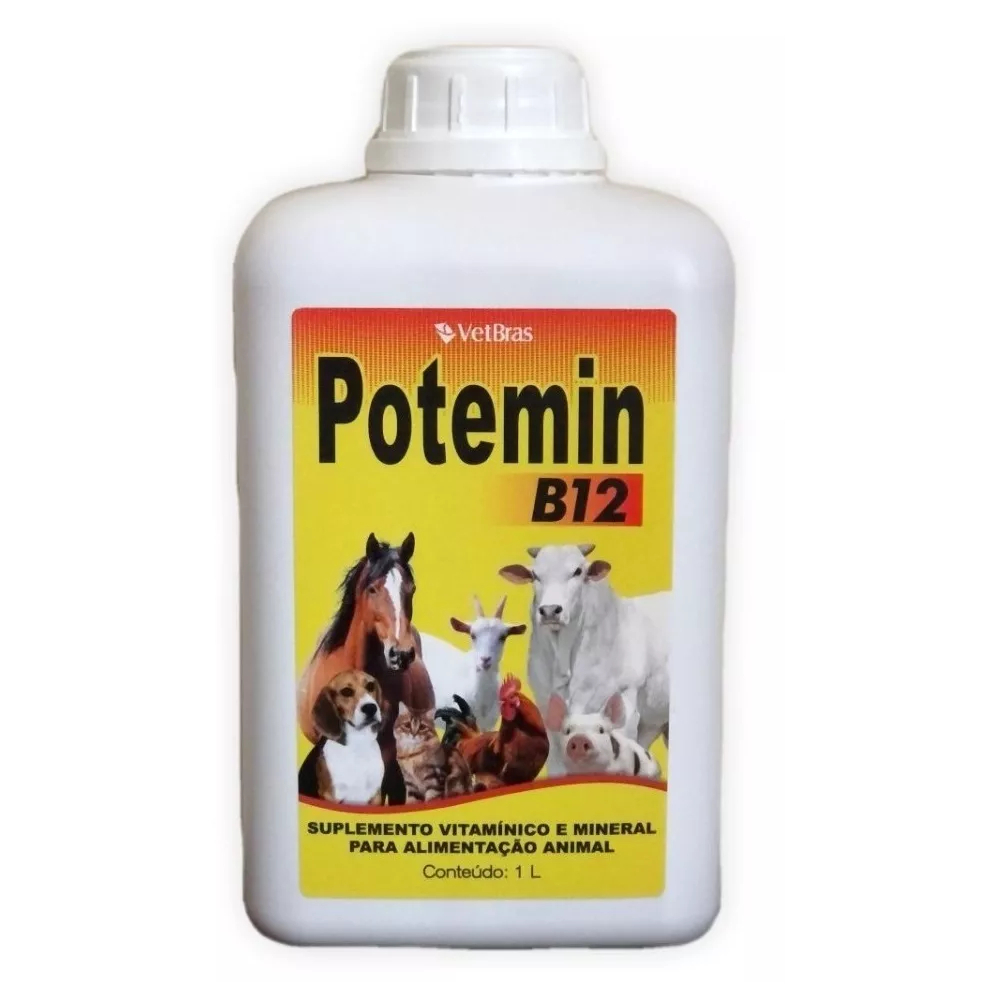 Potemin B12 Suplemento Mineral 1 Litro Pronto Entrega em Oferta na Shopee